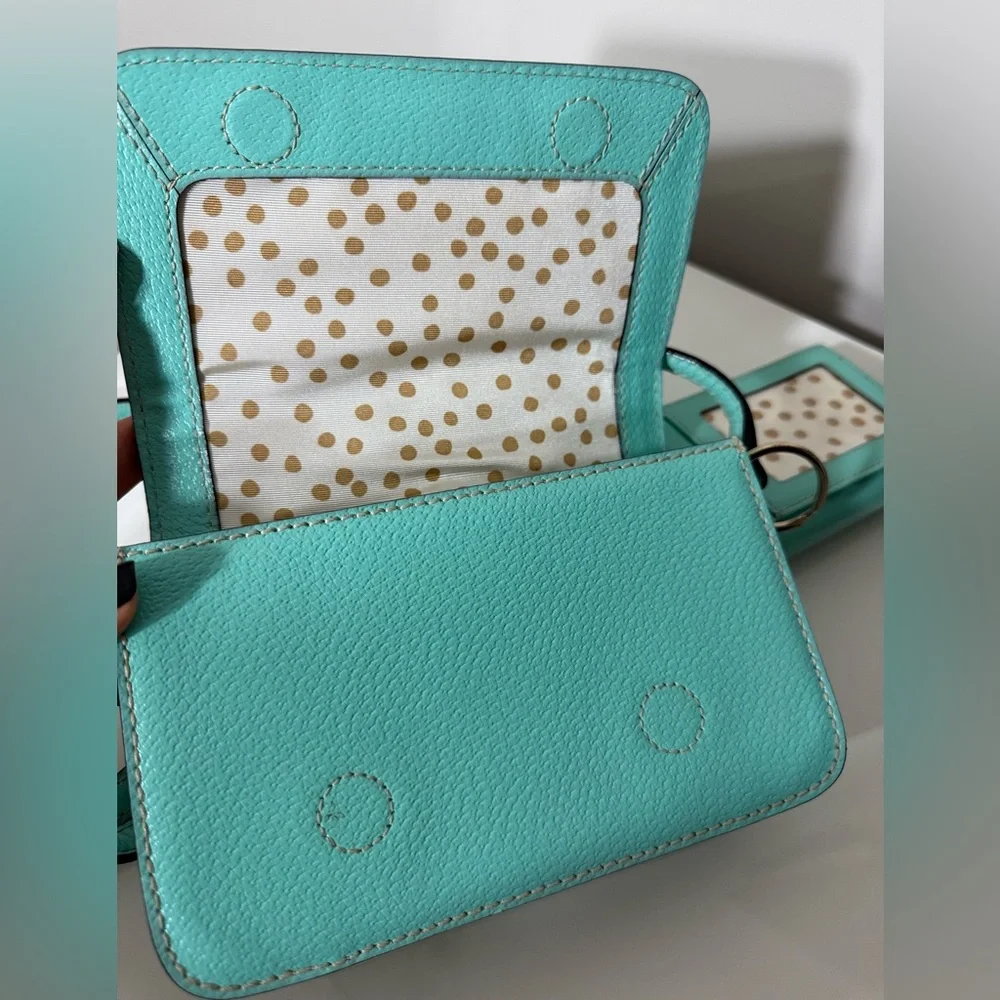 Kate Spade -‎ Tiffany Blue Crossbody & Wallet Set, RARE